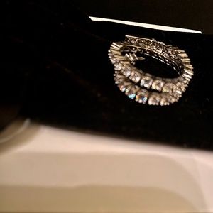 Cubic Zirconia Stainless Steel Ladies Classic Tennis Bracelet